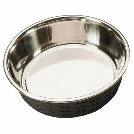 SPOT PET DISH DOGS BLK 15OZ 58511